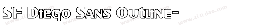 SF Diego Sans Outline字体转换